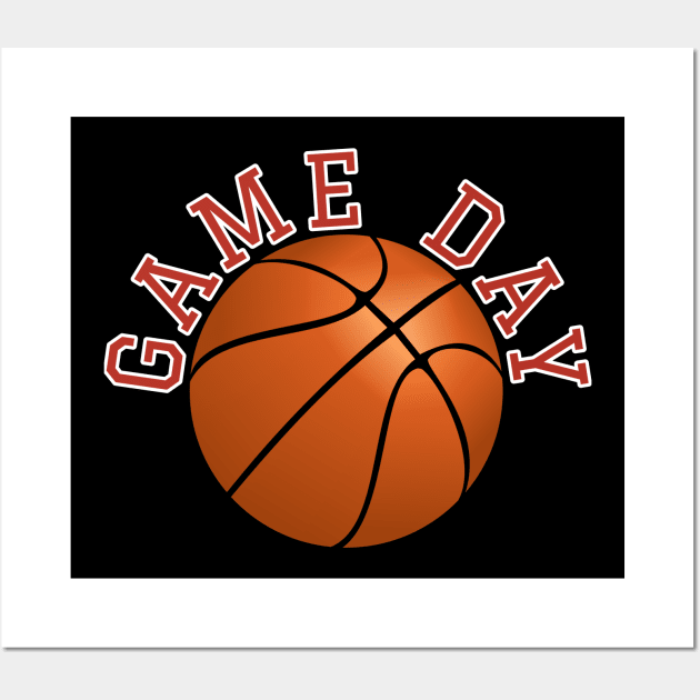 Game day basketball design Wall Art by Apparels2022